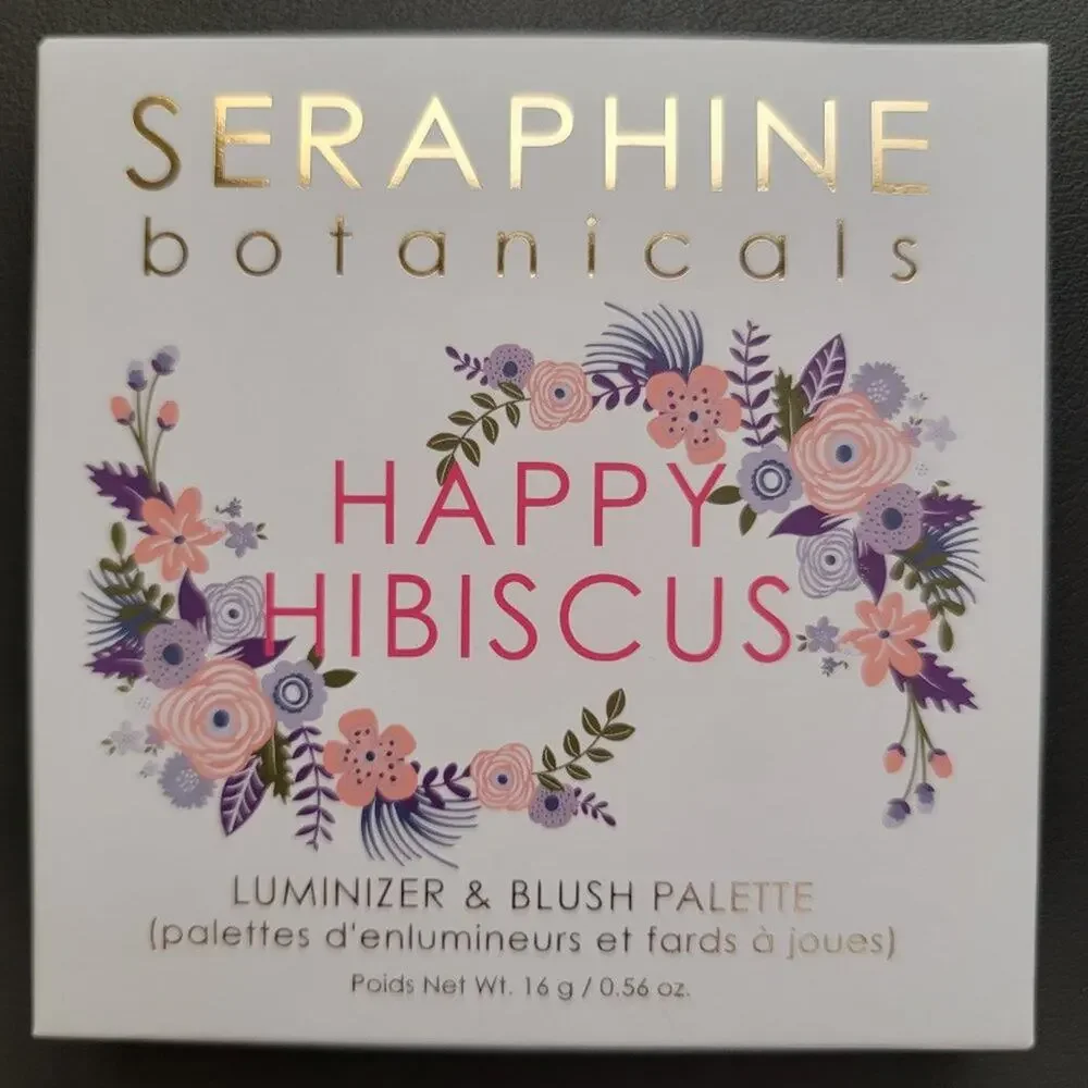 Seraphine Botanicals Happy Hibiscus Luminizer and Blush Palette